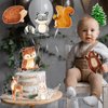 45 Pieces Woodland Creatures Cutouts Woodland Animal Cutouts Forest Animal Centerpieces Woodland Theme Party Decorations Woodland Cake Toppers for Kids Baby Shower Favors Birthday Party Supplies