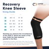Copper Compression Knee Brace for Knee Pain - Copper Infused Knee Stabilizer Orthopedic Brace - Meniscus Tear, ACL, MCL, Arthritis, Joint Pain Relief, Running, Sports, Hiking. Fit for Men & Women.