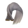 Tape in Hair Extensions Human Hair, Platinum Silver Hair Extensions Real Human Hair Tape ins Extensions for Women, 20 Pcs Tape in Hair Extensions Human Hair 20 Inch Invisible Double Sided Tape Hair