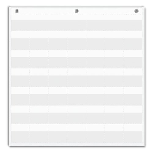 EAMAY Classroom Monthly Calendar Pocket Chart for 2.75 * 2.75 Cards,Homeschool Supplies and Classroom Must Haves! Only Chart(White)