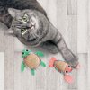 KONG Tropics Pals Sea Creatures 2 Pack - Catnip Filled and Crackly Inner Material - Cat Toy