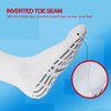 Bulinlulu Diabetic Socks for Swollen Feet - 4 Pairs Extra Width Non-Slip Cast Socks with Grips for Edema, Neuropathy, Lymphedema,Bariatric.