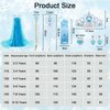 AHLPO Elsa Dress Princess Dress Up for Girls Halloween Cosplay Elsa Costume Snow Queen Fancy Dress Up Birthday Outfit