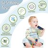 AiTuiTui Sensory Montessori Baby Teething Toys, Silicone Remote Control Teether Toddler Travel Toys for 3 6 9 18 Months, Educational Learning Toys for Infant Newborn Boy Girl Birthday Gifts