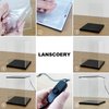 LANSCOERY Clear Acrylic Display Case with Light, Assemble Cube Display Box Stand with Black Base, Dustproof Protection Showcase for Collectibles Memorabilia Figurines (6x6x6inch;15x15x15cm)