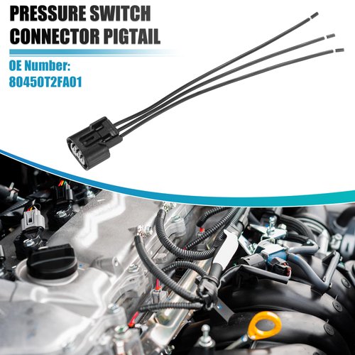 uxcell Pressure Switch Cnnnector Pigtail No.80450T2FA01 for Honda Accord 2005-2020 3pin