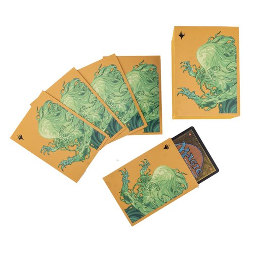 Ultra PRO - MTG Commander Masters 100ct Standard Size Card Sleeves - Omnath, Locus of Mana Artwork, Matte Finish with ChromaFusion Technology, Protect Magic: The Gathering Cards, Standard Size Cards