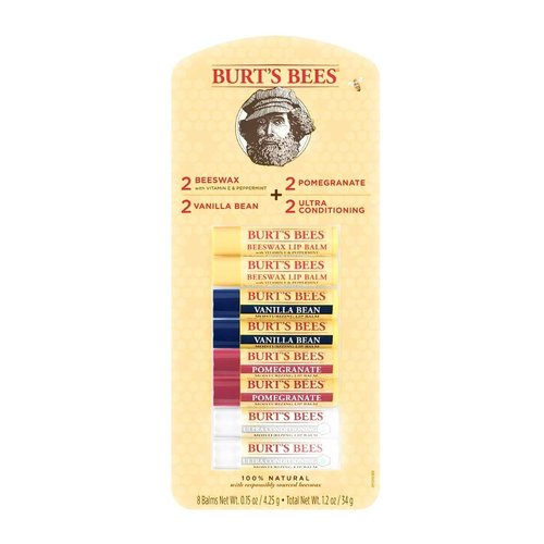 Burt's Bees 100% Natural Moisturizing Lip Balm, Variety Pack (0.15 oz, 8 ct.)