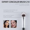 ENERGY Expert Concealer Brush Under Eye Face Makeup Brush Small Dense Synthetic Bristles for Liquid Cream Powder Eyeshadow Eye Cream Makeup Blending for Even Coverage Black