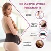 GABRIALLA Elastic Pregnancy Belly Band for Pregnant Women, Baby Safe Design, Adjustable & Breathable Maternity Belt, Improve Posture and Relieves Back, Joint, & Hip Strain (MS-96 Black, M)