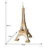 Rolife 3D Wooden Puzzle Wooden Craft Kit Eiffel Tower Model Kit Brain Teaser Games Laser-Cut Building Kits-Model Toy Educational Activity-Best Birthday for Kids to Build