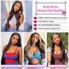 12A Brazilian Body Wave Bundles (18 18 18 Inch) Human Hair Bundles 100% Unprocessed Virgin Human Hair Body Wave 3 Bundles Human Hair Weave Bundles Natural Black Human Hair Extensions for Black Women