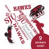 Saint Joseph's University Sticker Hawks SJU Stickers Vinyl Decals Laptop Water Bottle Car Scrapbook T2 (Type 2)