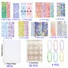 Lora Rossie 6 Kpop Photocard Holder Keychain Toploaders,50 Holographic Card Sleeves for Trading Cards Kpop Photocard,22 Ribbon Heart Bubble Deco Korean Stickers for Photocards Binder