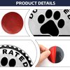 Dogs Badge Rated Car Emblem, 4 x 4 Automotive Car Badge Decals Stickers, 3D Metal Car Badges Round Emblem Decals, Car Exterior Emblems Badge Compatible with Jeep Wrangler Vehicles Trucks SUV