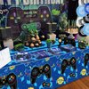 81 Pcs Video Game Party Supplies - 9th Birthday Video Game Party Decor Dinner Plates Napkins Video Game Tablecloth Forks Gaming Party Pack for Kid Boy 9th Birthday Party, Serves 20 (9th)