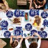 gisgfim 96Pcs 16th Birthday Plates and Napkins Party Supplies Sweet 16 Birthday Party Tableware Set Blue Silver 16th Birthday Decorations Favors for 16 Years Old Boys Girls for 24 Guests