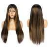 IFTIME Ombre Lace Front Wig Human Hair 20inch 13x4 Straight Highlight Lace Front Wigs for Women Human Hair Lace Front Wigs 180% Density Pre Plucked with Baby Hair 1B/30 Lace Frontal Wig