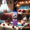 Lick Cherries and Cream Indulgence Flavored Massage Oil – Romantic, Sweet, Non-Sticky, Couples, 4 oz