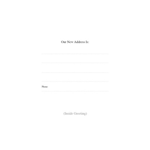 Change of Address GREETING CARDS, We've Moved! (Pack of 10 Cards & 10 Envelopes) Moving Announcements FN4586CA