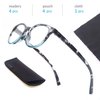 OLOMEE Reading Glasses Women Round Readers Glasses +1.25 for Small Head/Petite Face Cheaters W/Lightweight&Comfortable Fit 4 Pack