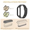 MIJOBS Strap for Xiaomi Mi Band 7 Mi Band 6 Mi Band 5 Breathable Replacement Strap for Band 4/Mi Band 3 Smart Band Watch Strap Wristband Bracelet for Women Men