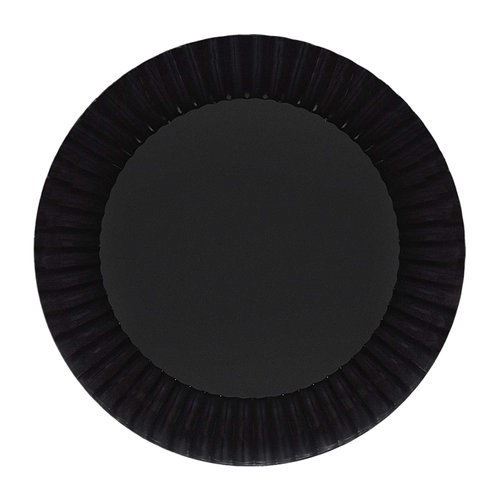 Party Essentials Deluxe Quality Hard Plastic 10.25-Inch Party/Dinner Plates, Black, 14 Count