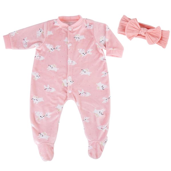 Aori Reborn Baby Dolls Clothes 22 Inch 4 Pcs Pink Outfit Set for 20-22 Inch Realistic Reborn Girl Doll