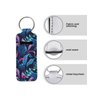 gearider Tropical Palm Leaves Design Portable Lip Gloss Tube Holder Keychain, Chapstick Sleeve