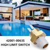 Funmit 42001-0063S High Limit Switch Replacement for Pentair Sta-Rite MasterTemp Max-E-Therm Pool/Spa Heater Elecrical System
