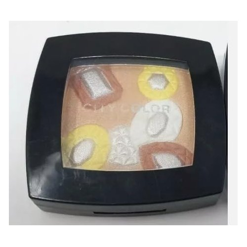 Generic City Color Mosaic Gem Eye Shadow Palette, Orange and Yellow, 0.21 Ounce (Pack of 1), Orange/Yellow