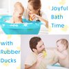 Rubber Ducks 100pcs, Mini Squeak Ducks Float for Baby Shower, Bath Time Fun, Car Ducking, Kids Birthday Party Favors, Game Gifts(1.57 x 1.57 x 1.2Inch, Yellow)