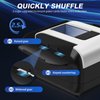 Nileole 2 Decks Quiet & Rechargeable Card Shuffler, 2000 MAh Rapid Shuffling Automatic Electric Shuffler for Casino Card Game, Poker, Phase 10, Blackjack, Texas Hold'em, Home Card Games