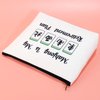 JXGZSO Novelty Mahjong Cosmetic Bag Mahjong Lover Gift Mahjong is My Retirement Plan Board Game Zipper Purse Gift Lucky Mahjong Player