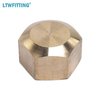 LTWFITTING 5/8-Inch Brass Compression Cap Stop Valve Cap,Brass Compression Fitting(Pack of 10)