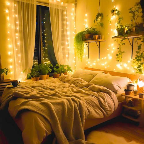 JMEXSUSS 66ft 200 LED String Lights Indoor Bedroom, Warm White Christmas String Lights Outdoor Waterproof, Connectable Fairy Twinkle Lights Plug in for Outside Tree Classroom Wedding Xmas Decorations