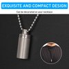VANSU Titanium Waterproof Keychain Pill Holder Container,Portable Mini Size Pill Box Case for Outdoor Travel Camping