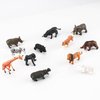 LC JoyCre Cake Toppers Jungle Animal 12PCS Wild Animal Figure Tiger Lion Panda Figurines Party Supplies Gift Toys for Kid Boys Girls Toddlers