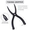 Dioche Fishing Pliers, Fishing Grip Gear Tool ABS Grip Tackle Fish Grip Tackle Fish Lip Holder Trigger Clamp with Ring