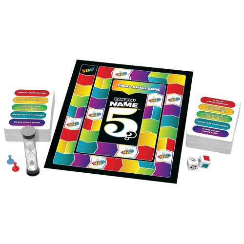 Goliath Name 5 Board Game | Name 5 Things Before Time Runs Out | Party Game, Family Game Night | for 2 or More Players or Teams, Ages 12+