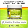 Uncle Harry's Spearmint Remineralizing Toothpaste | Natural Whitening Toothpaste Freshens Breath & Promotes Enamel | Vegan Fluoride Free Toothpaste