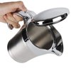 Stainless Steel Double Insulated Gravy Boat with Hinged Lid (16 OZ / 450ML)