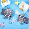 Niceup 12PCS Cute Whale Shark Goodie Bag Favors Small Stuffed Animal Coin Purse Keychain Plush Kids Pouch Bag with Zippe for Summer Ocean Under the Sea Party Favors Toddler Classroom Gifts
