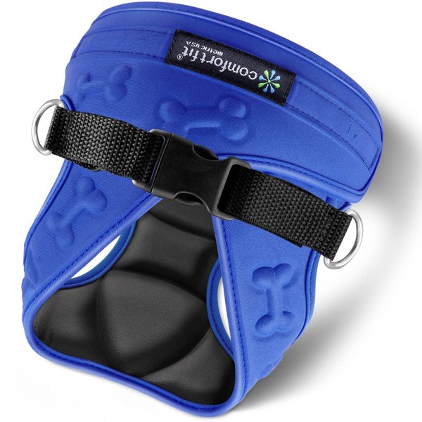 Cold Weather Dog Harness - Comfortable & Adjustable Harnesss for Dogs - Easy Walk Dog Harness (Red, Chest Size 13" - 17")