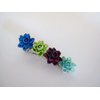 Generic Hawaiian flower multi color alligator hair clip for fine thin hair (Clip quantity: 2 clips), 1 Count (Pack of 1)