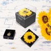 MOKOQI Sunflower Gifts for Women Artificial Sunflower Gifts for Her Mom Girlfriend Wife with Necklace in 100 Texts I Love You on Mother's Day Birthday XMS Present