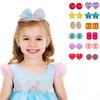 EleMirsa 24 Pairs Clip On Earrings Little Girl Party Favor Princess Clip on Earrings Dress Up Pretend Play Earrings for Little Girl Kids Toddlers Jewelry Set