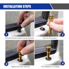 Sinytuto Pack-4 Car Door Lock Knobs, Aluminum Alloy Inner Door Lock Pull Pins, 1.9 Inches x 0.4 Inches Automobile Interior Supplies, Universal for Most Cars, Trucks and Vans (Blue)