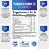 Super B Complex Gummies with Vitamin C & Folic Acid, Extra Strength Vitamin B Gummy Supplement with Niacin, B6, Folic Acid, B12, Biotin, Nature's Energy Immune Support Supplements - 60 Gummies
