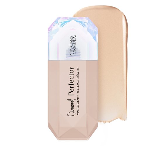 Physicians Formula Mineral Wear®Diamond Perfector BB Cream, 10 in 1 Skin Perfecting Beauty Balm, Lightweight & Luminous Finish - Fair to Light